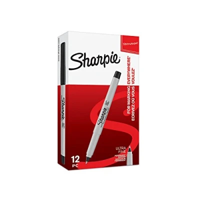 Image of Sharpie 2065411 Ultra Fine Point Permanent Markers Black (Pack of 12)