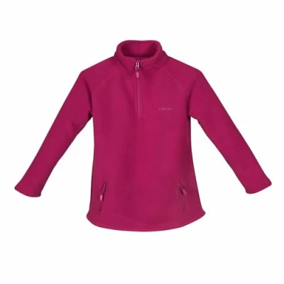 Image of Shires Aubrion Restore Young Rider Half Zip Fleece Cerise 13 14 Years