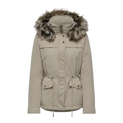 Image of ONLY Women&#039;s Onlnewstarline Aw Parka CC OTW Coat, Weathered Teak, M