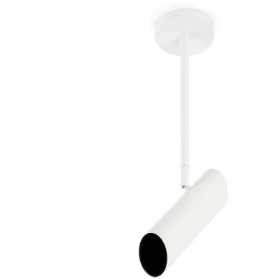 Image of Link 1 Light Semi Flush Ceiling White, GU10