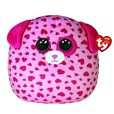 Image of TY Toys Squish a Boo Pink Dog Tickle 20 CM (2008300)