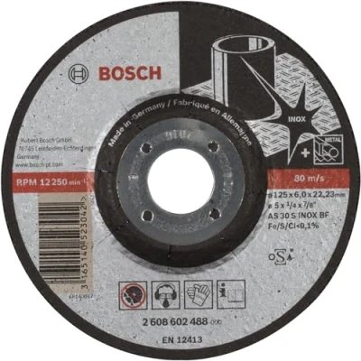 Image of Bosch 2608602488 125 m Stainless Steel Inox Grinding Disc