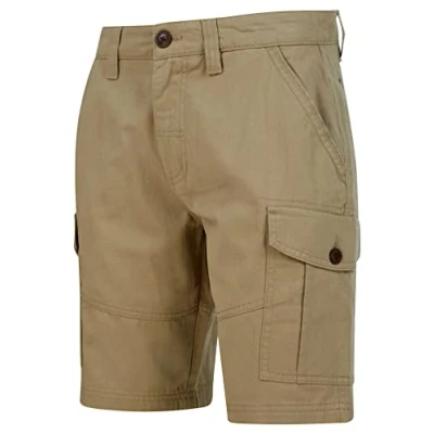 Image of Tokyo Laundry Men&#039;s Marini Cotton Twill Multi Pocket Cargo Shorts Stone
