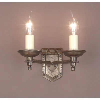 Image of Tudor Light Bronze Candle Wall Lamp