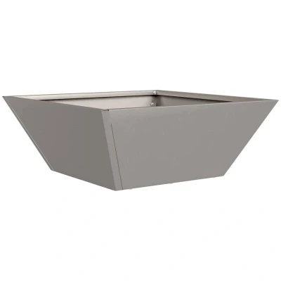 Image of vidaXL Metal Planter Weathering steel 40 x 15 cm Decorative Inlays