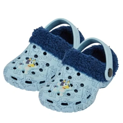 Image of Bluey Borg Clog Boys Sandals &amp; Sliders Blue 8 Child UK