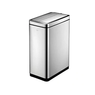 Image of EKO Deluxe Phantom Motion Sensor Kitchen Bin Touchless Automatic Rubbish Perfect for &amp; Home, Stainless Steel, 45 Litre