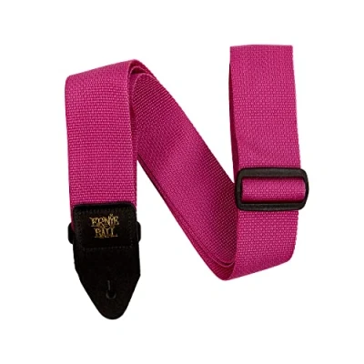 Image of Ernie Ball Polypro Guitar Strap, Raspberry