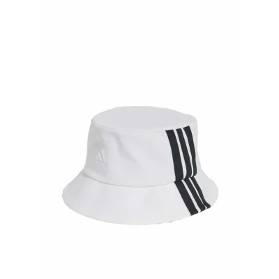 Image of adidas Unisex Sportswear 3 Stripes Bucket OSFM White/Black