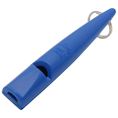 Image of ACME Dog Whistle No. 210.5 with Instructions (English language not guaranteed) The Original from England: Loud and Far Reaching, Snorkel Blue