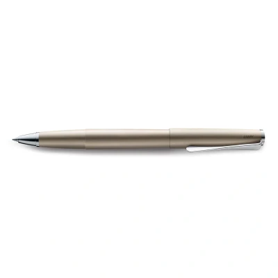 Image of Lamy studio Palladium rollerball pen in elegant metal barrel with propeller shaped clip &amp; line width M 63 refill black