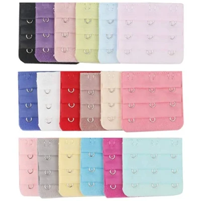 Image of TRIXES 18 Pcs Women&#039;s Bra Extenders 3 Hook, Extension Hooks, Row Extender Soft Flexible and Comfortable Strap Extensions Set, Clothing Accessories Solutions