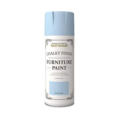 Image of Rust Oleum 400ml Chalky Finish Furniture Spray Paint Powder Blue