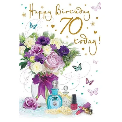 Image of Regal Publishing Milestone Age Birthday Card 70 F 9 x 6 inches