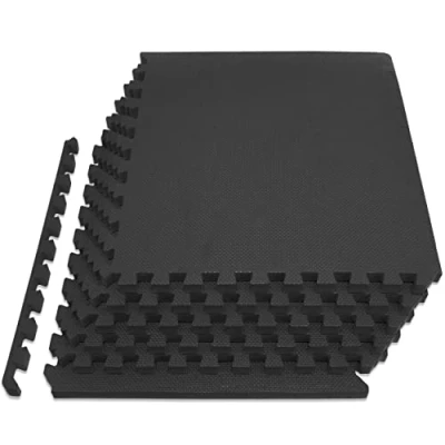 Image of ProsourceFit Extra Thick Puzzle Exercise Mat ¾ and 1&quot;, EVA Foam Interlocking Tiles for Protective, Cushioned Workout Flooring Home Gym Equipment