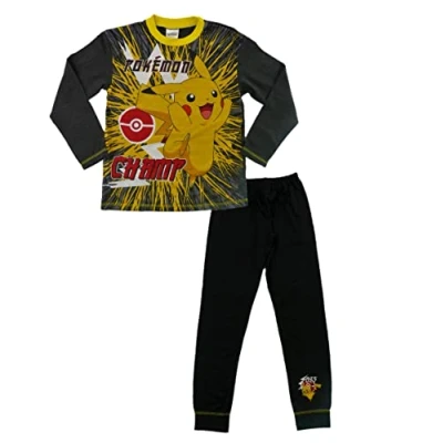 Image of TDP Textiles Pokemon Champ Pikachu Boys Pyjamas 5 6 Years, Multicolor