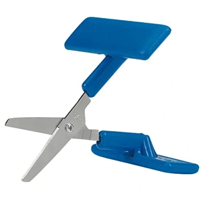 Image of Peta Easi Grip Push Down Table Top Scissor 45mm Blade Great for Children, Kids with Poor Hand Control, Weak Strength and Tremors Home School