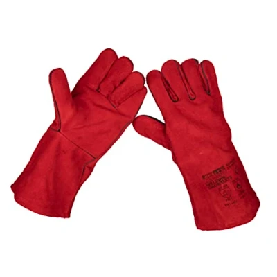 Image of Sealey Leather Welding Gauntlets Lined Pair