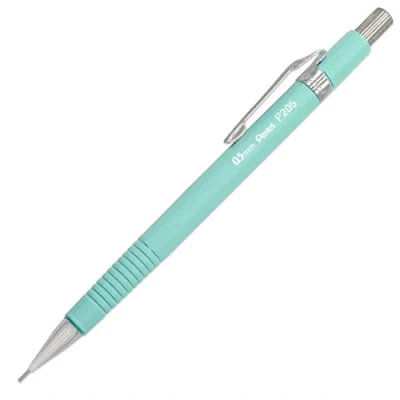 Image of Pentel P205 97D Mechanical Automatic Pencil Pastel Floral Range Green Bud (Pastel Green) Single