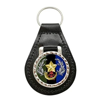 Image of Cameronians Scottish Rifles, British Army Leather Key Fob