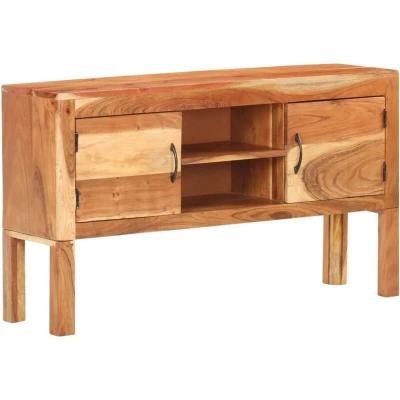 Image of vidaXL Sideboard 116x30x66 cm Solid Acacia Wood