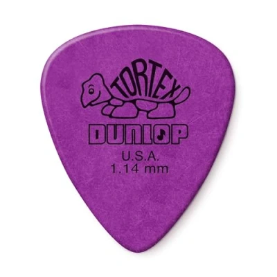 Image of Dunlop 418R Tortex Guitar Picks (pack of 72) Purple 1.14mm