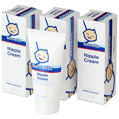 Image of Bennetts Nipple Cream Moisturizing for Pregnant and Breast Feeding Mothers ,30ml Pack of 3