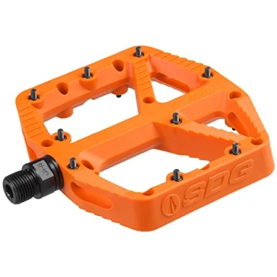Image of SDG Components, Comp, Platform Pedals, Body: Composite, Spindle: Cr Mo, 9/16&#039;&#039;, Orange, Pair