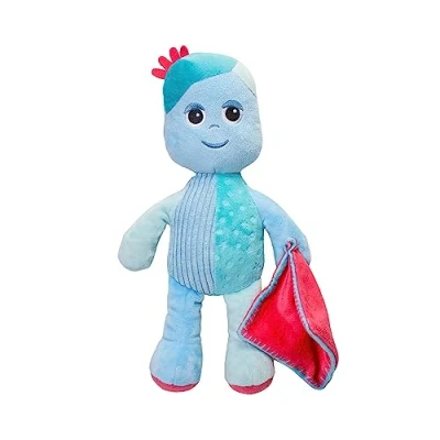 Image of In The Night Garden Iggle Piggle Talking Teddy Bear, Cbeebies Cute &amp; Sensory toys. Comforting sounds. Kids toys and Baby 0 6 months, Blue