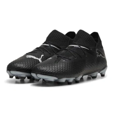 Image of Puma Future 7 PRO FG/AG JR Unisex Moulded stud football boots for kids, Size: 12K, Black/white Textile/synthetics