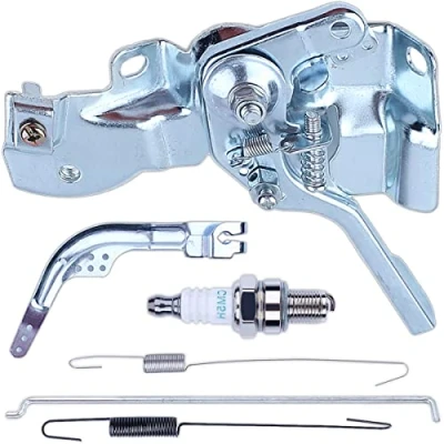 Image of Throttle Assembly with Governor Return Spring for Honda GX160 GX200 GX140 168F 5.5/6.5HP Engine, ADEFOL Control Assy + Arm Rod Spark Plug 6 in 1