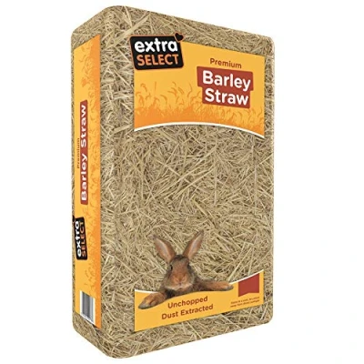 Image of Extra Select Barley Straw Bedding Soft Animal for Rabbit, Tortoise, and More 3 kg (Pack of 2)