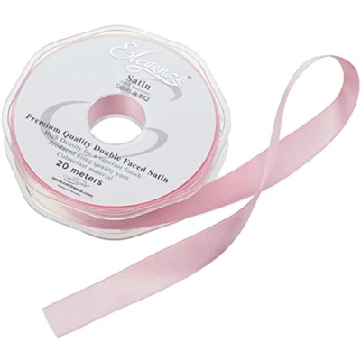 Image of ELEGANZA Double Faced Satin 15mm x 20m Classic Pink No.07, 15 mm 20 m