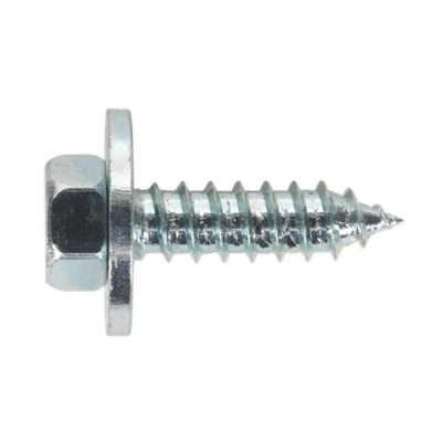 Image of Sealey Acme Screw with Captive Washer #12 x 3/4&quot; Zinc Pack of 100