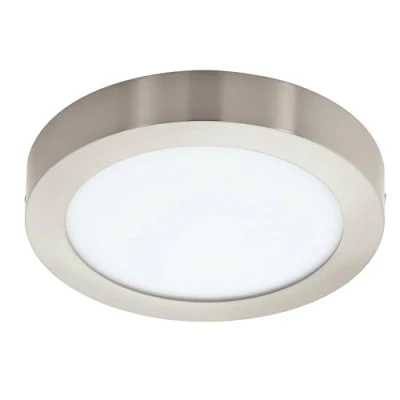 Image of Eglo Connect.z Smart Home LED Ceiling Light Fueva Z, Ø 8.3 inches, Zigbee Bathroom Lighting, app and Voice Control, White tunable Lights (Warm Cool White), Nickel matt, IP44