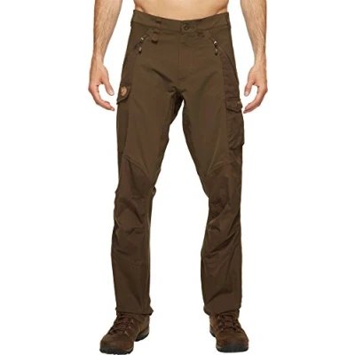 Image of Fjallraven Abisko Trousers M Sport Dark Olive, 58