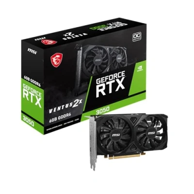 Image of MSI, GeForce RTX 3050 VENTUS 2X E 6G OC