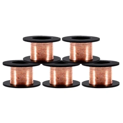 Image of 5pcs Enameled Copper Wire Magnet Winding 0.1mm Thickness 12m Length for Connecting or Soldering Purpose, Natural