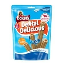 Image of PET 614636 Bakers Dental Delicious Medium Chicken (200g) 6 Pack