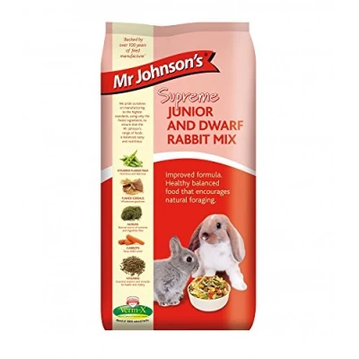 Image of Mr Johnson&#039;s Supreme Junior and Dwarf Rabbit Mix, 15 kg, Transparent