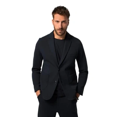 Image of JP 1880 Men&#039;s Sweatsakko, New York, Flexnamic Jacket, Navy Blue, L