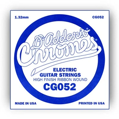 Image of D&#039;Addario .052 Flat Wound Single String for Electric Guitar