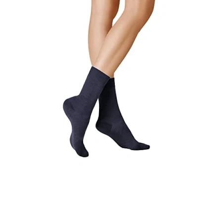 Image of KUNERT Women&#039;s Sensual Merino Socks, Blue (Night 2220), 6/8