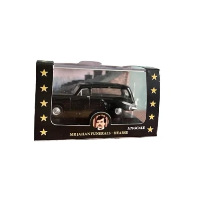 Image of Sporting Profiles Only Fools and Horses Mr Jerhan Funeral Hearse Oxford Diecast 1:76 Scale OO Gauge