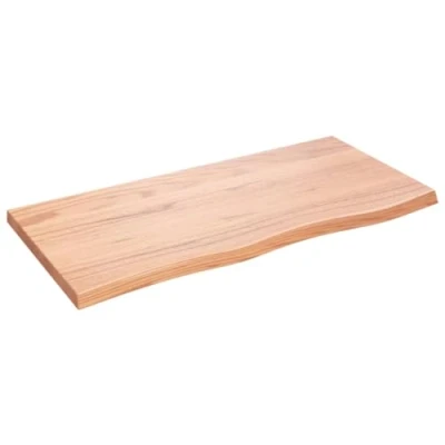 Image of vidaXL Bathroom Countertop Vanity Top Worktop Light Brown Treated Solid Wood