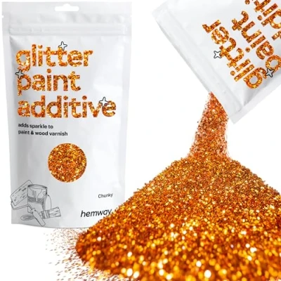 Image of Glitter Paint for Walls Copper Additive Emulsion Latex Acrylic Sparkles Chunky Interior Painting 100g / 3.5oz