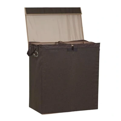 Image of Household Essentials Laundry hampers, Linen, Brown