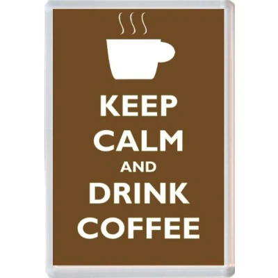 Image of Keep Calm and Drink Coffee Jumbo Fridge Magnet