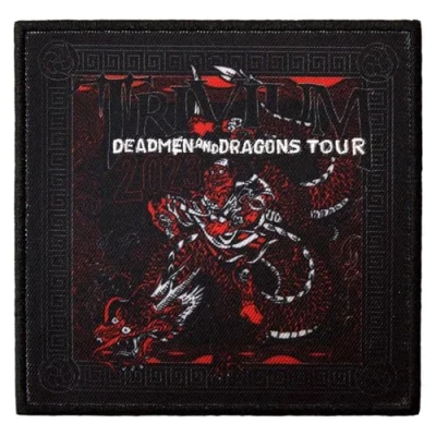 Image of Rock Off officially licensed products Trivium Deadmen And Dragons Tour 23 Standard Printed Patch Accessory Size