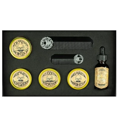 Image of Death Grip Strong Hold Mustache Wax (Gold Standard Moustache Kit)